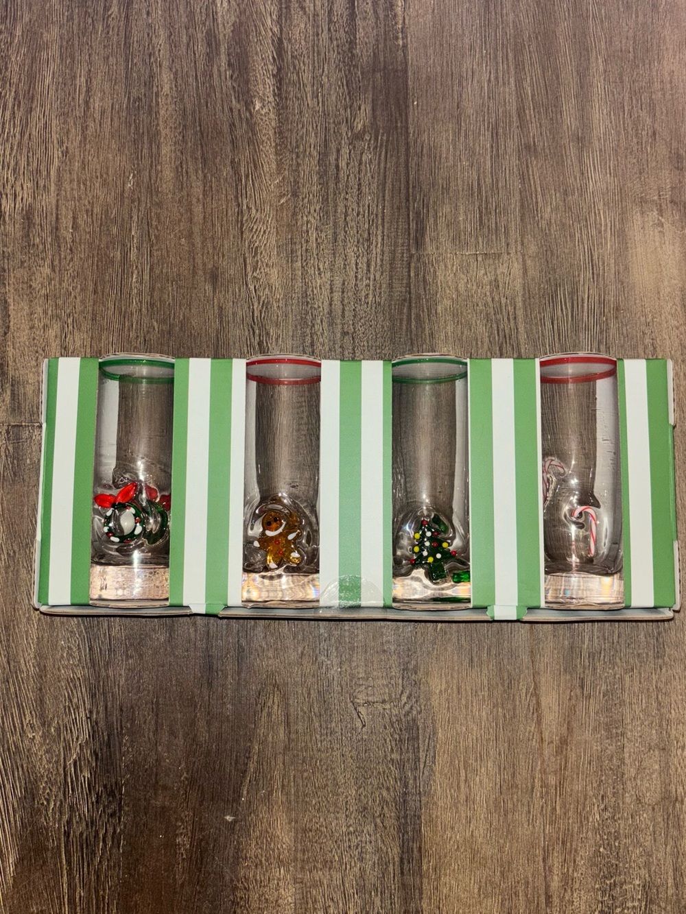 Set of 4 Icon Shot Glasses - Christmas Icon Shot Glasses